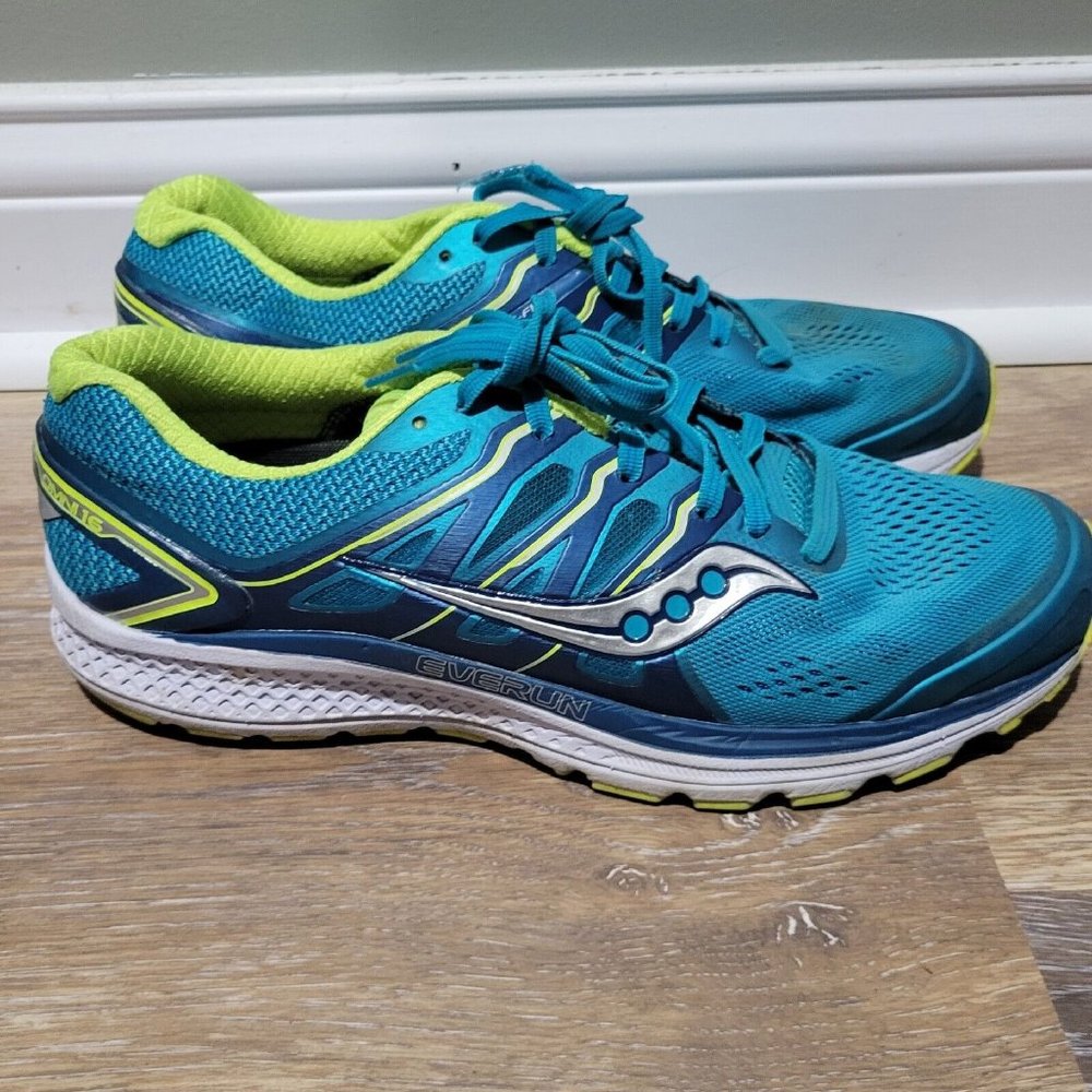 Saucony Omni 16 Running Shoes Teal/Citron S10370-4 Women's Size 11
